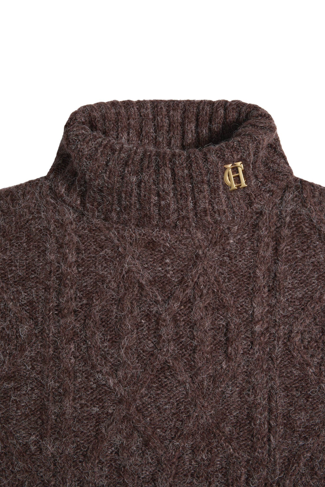 Noveli Roll Neck Knit (Chocolate)