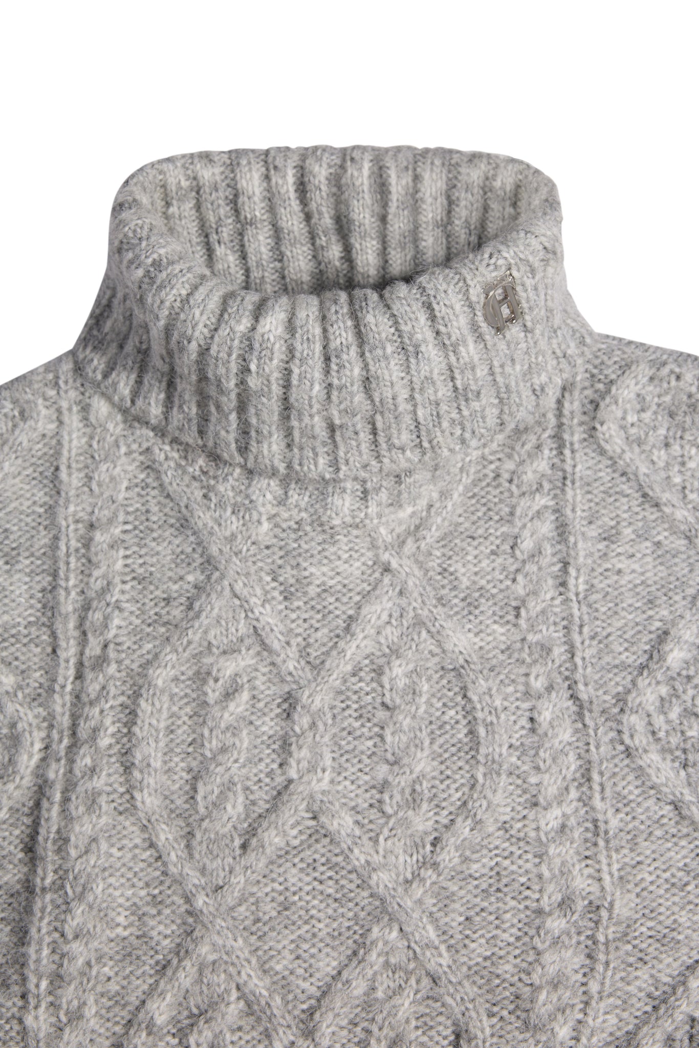 Noveli Roll Neck Knit (Light Grey)