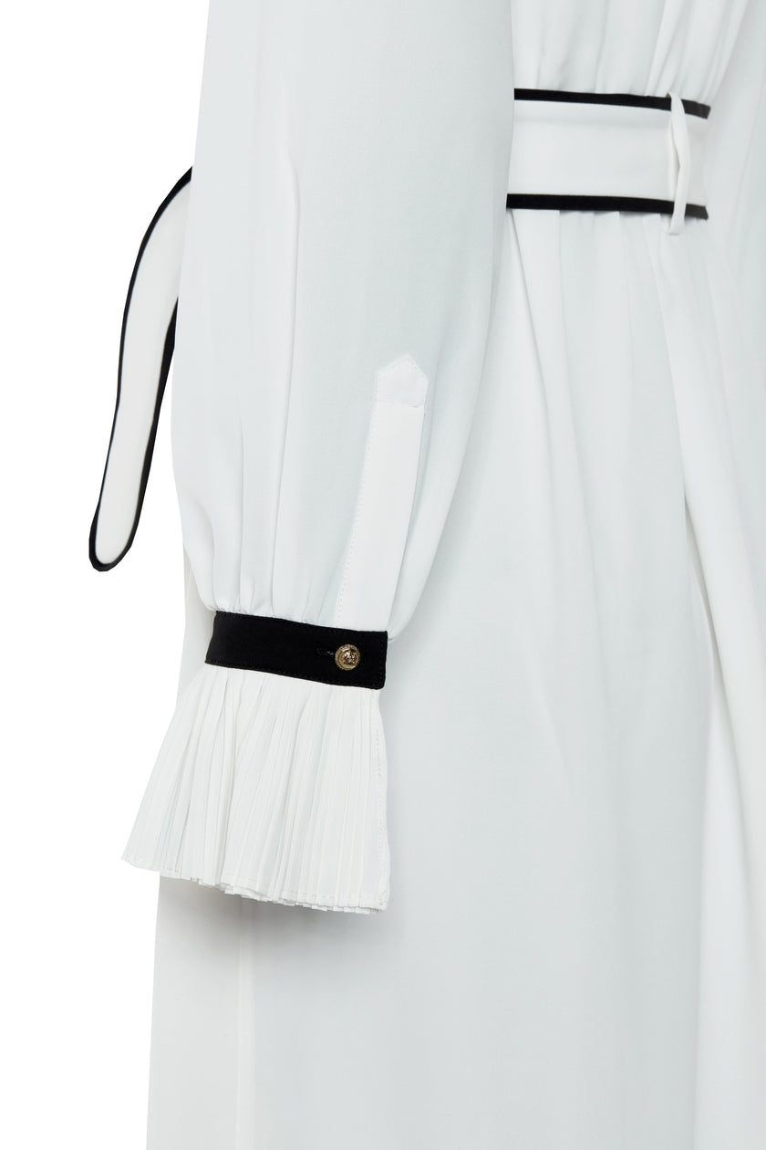 Olivia Tie Dress (White)