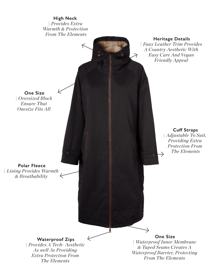 One-Size Waterproof Coat (Chocolate)