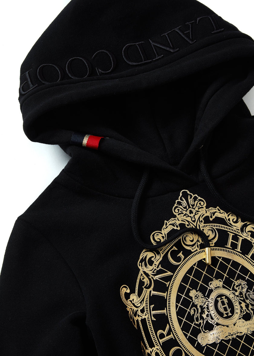 Ornate Crest Hoodie (Black)