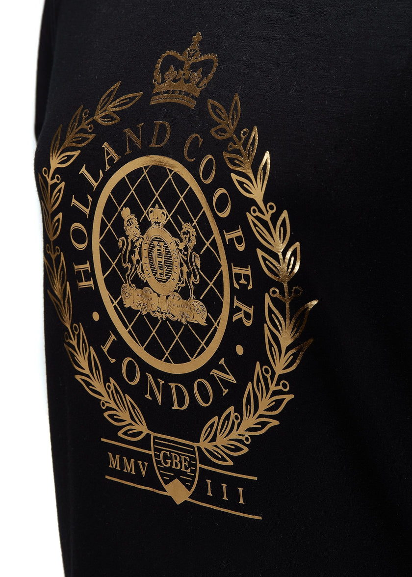 Ornate Crest Tee (Black)