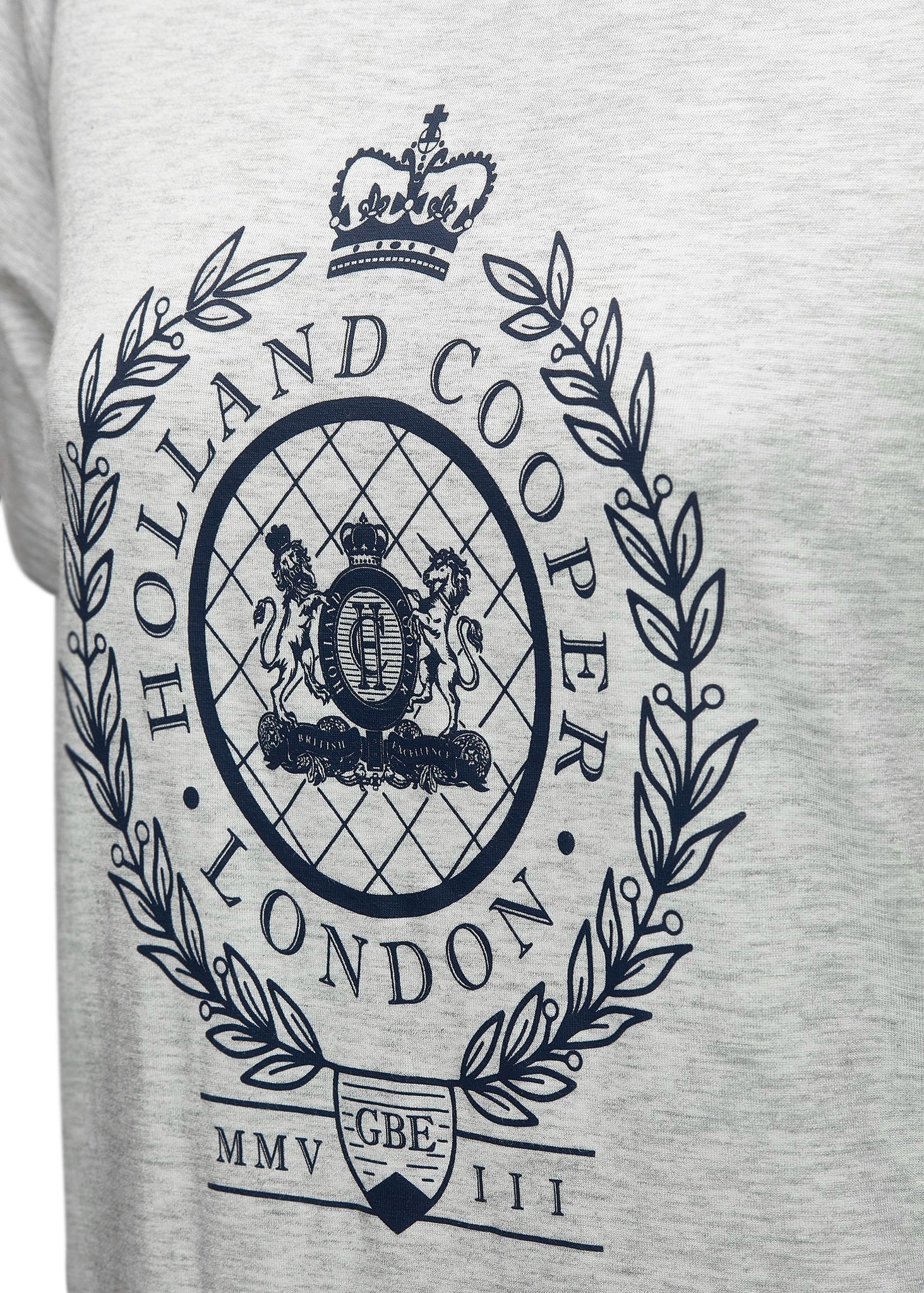 Ornate Crest Tee (Ice Marl)