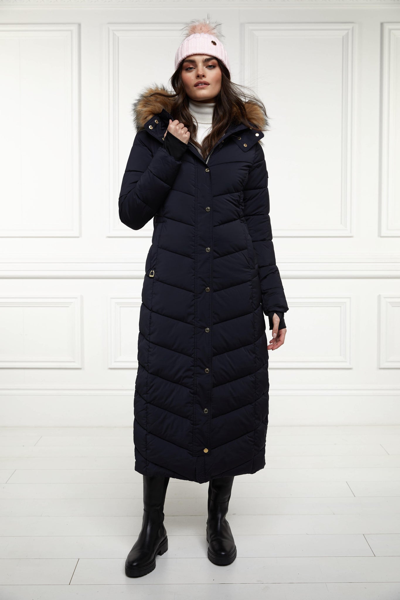 Glacier Full Length Puffer (Ink Navy)