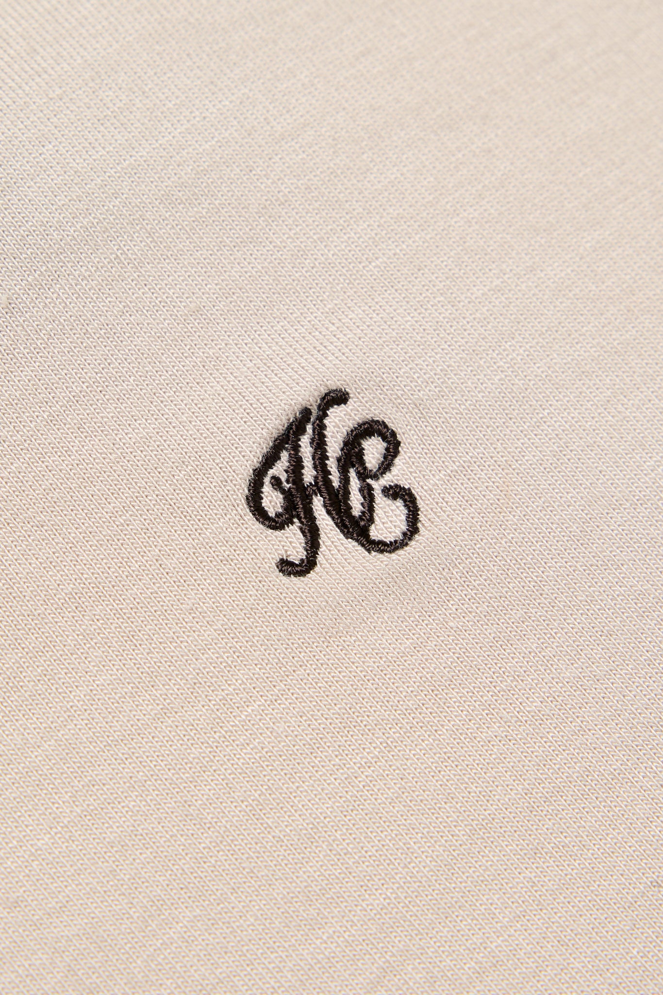 Oversized Monogram Tee (Stone)