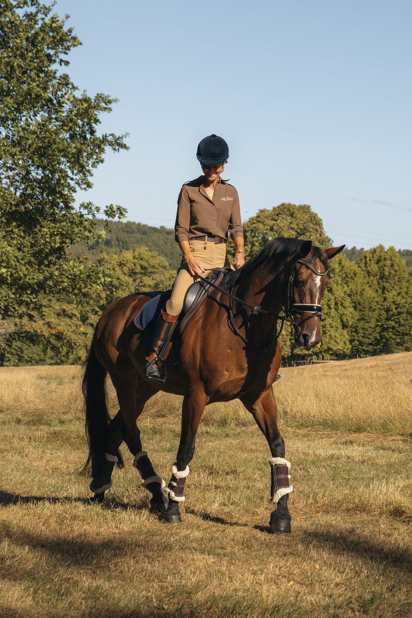 Equestrian Riding Shirt (Chestnut)