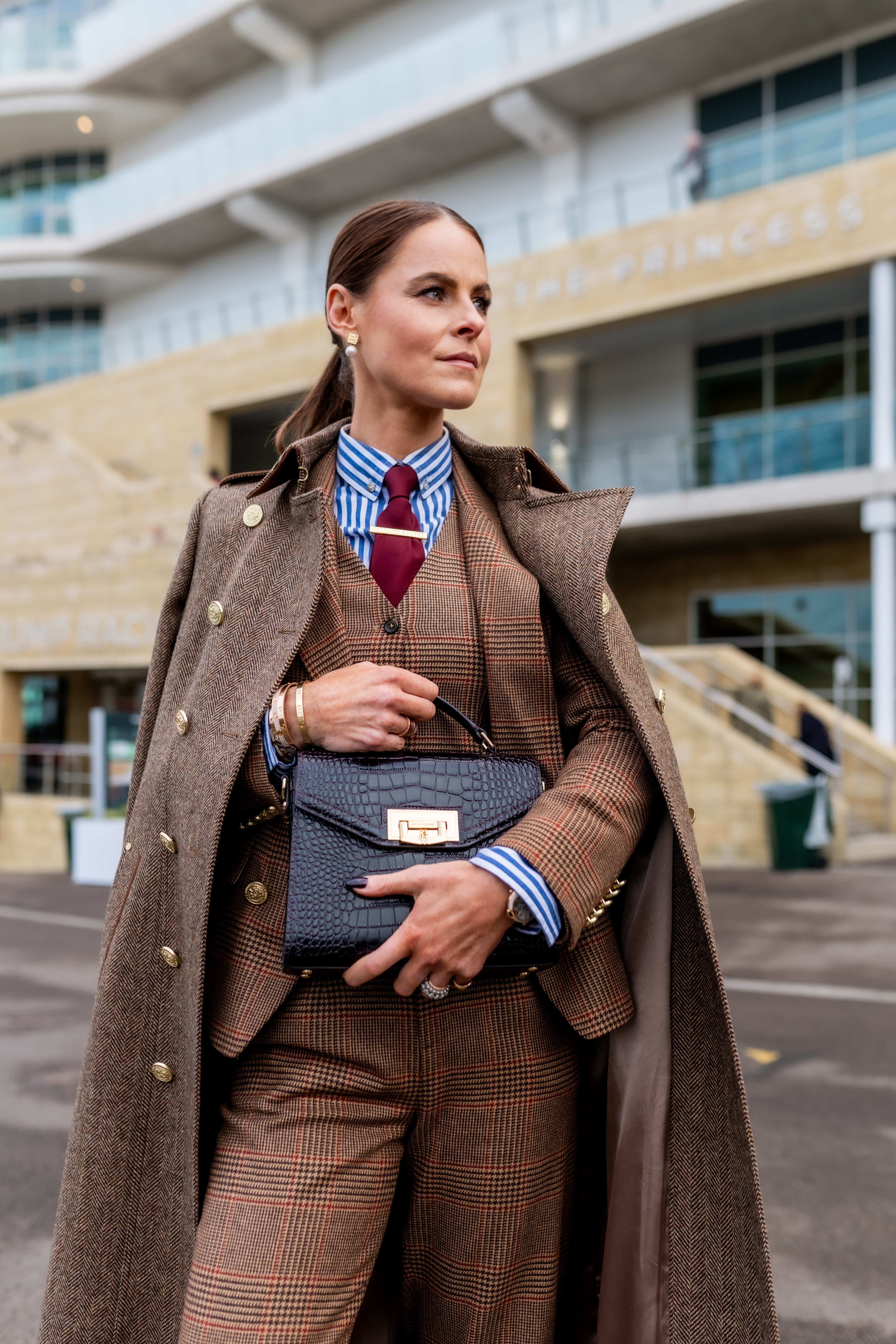 Cooper Merlot The Clarence Check Merlot Suit – Holland Cooper US