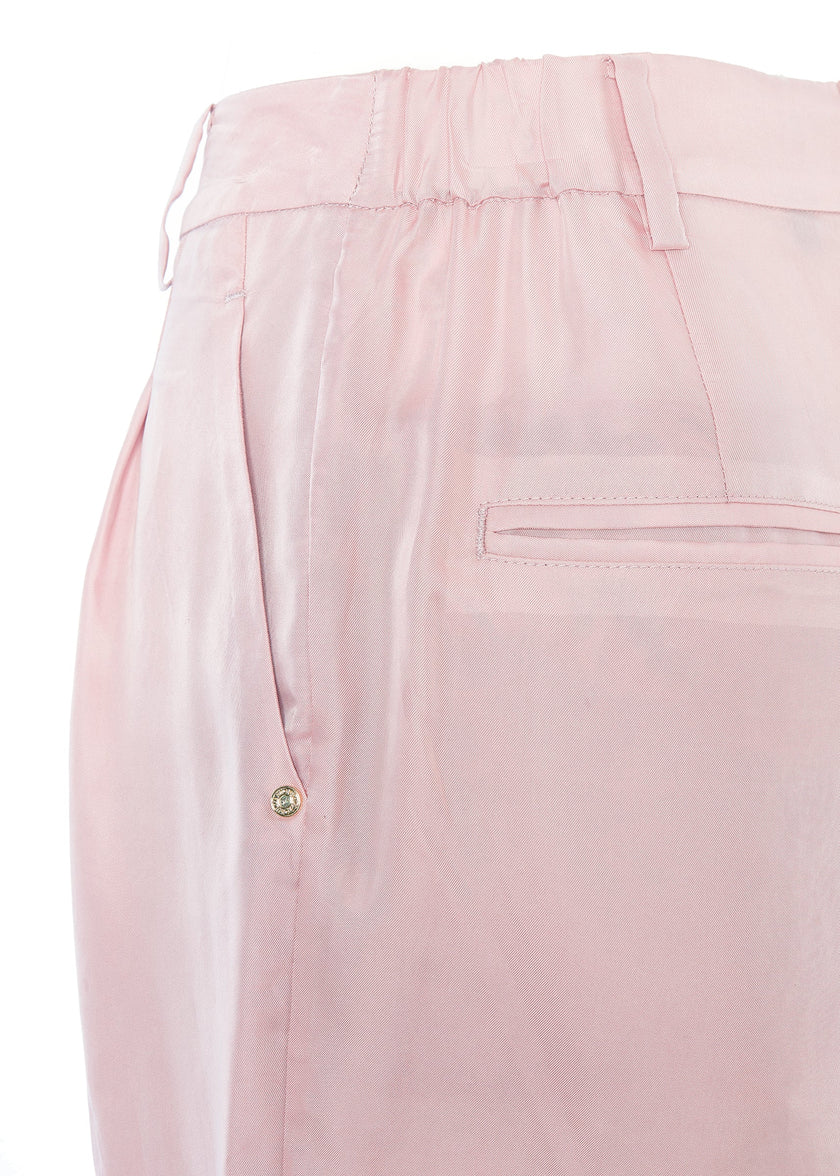 Pleated Safari Shorts (Blush)