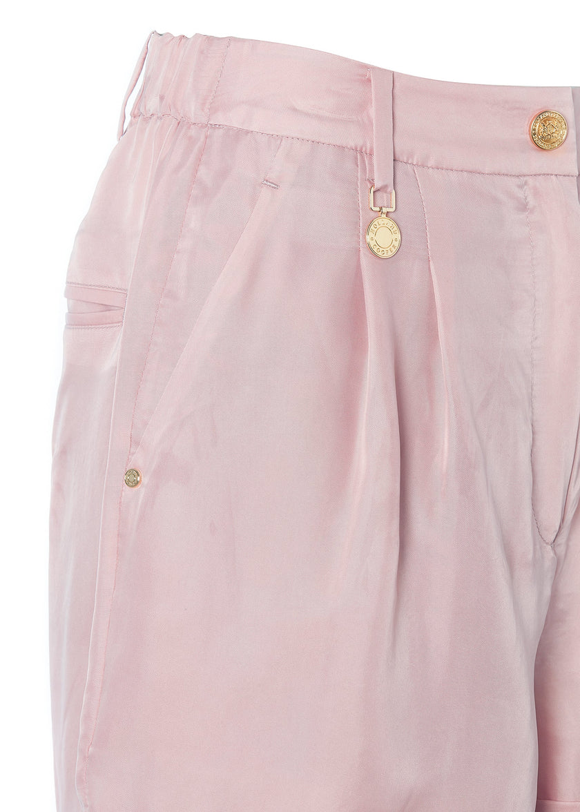 Pleated Safari Shorts (Blush)