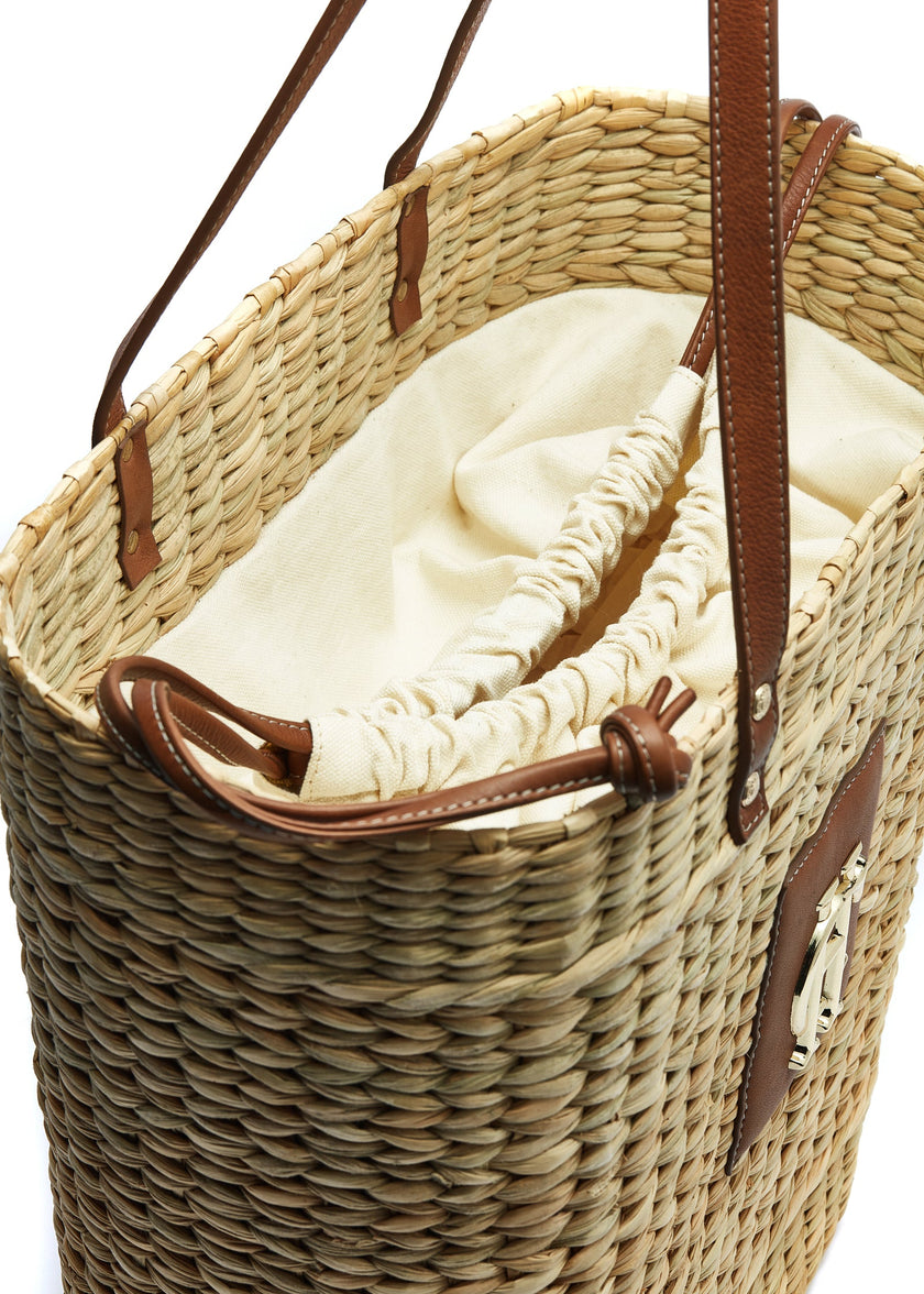 Paloma Straw Tote (Natural Tan)