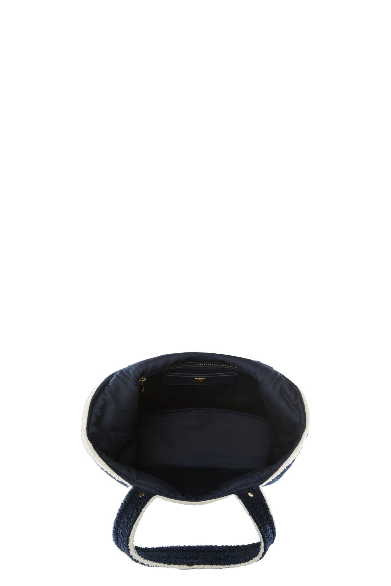 Paloma Towelling Tote (Ecru Black)