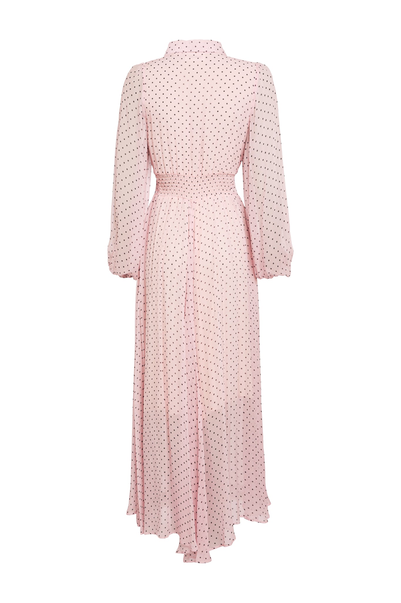 Paros Shirt Dress (Pink Polka Dot)