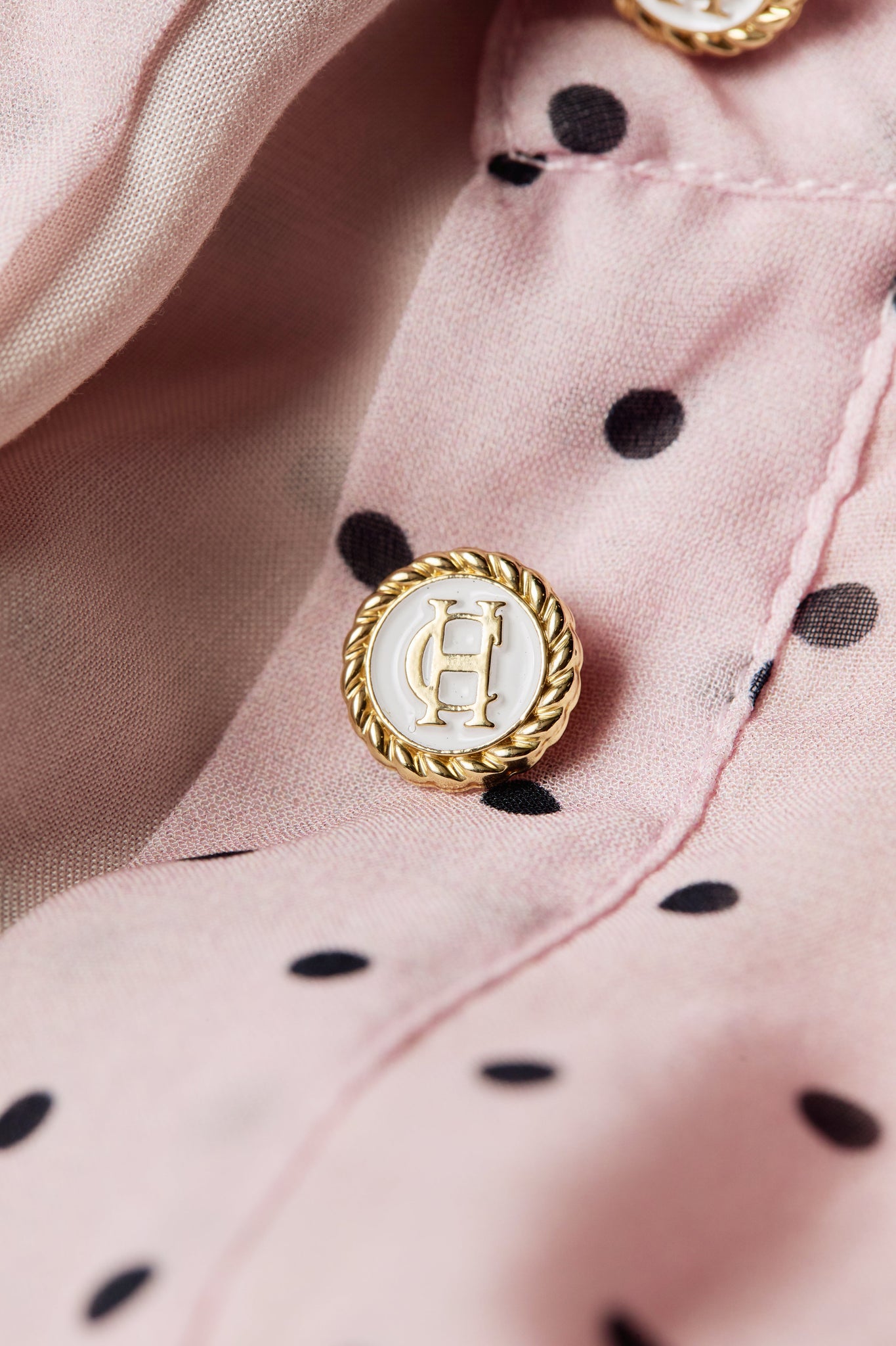 Paros Shirt Dress (Pink Polka Dot)