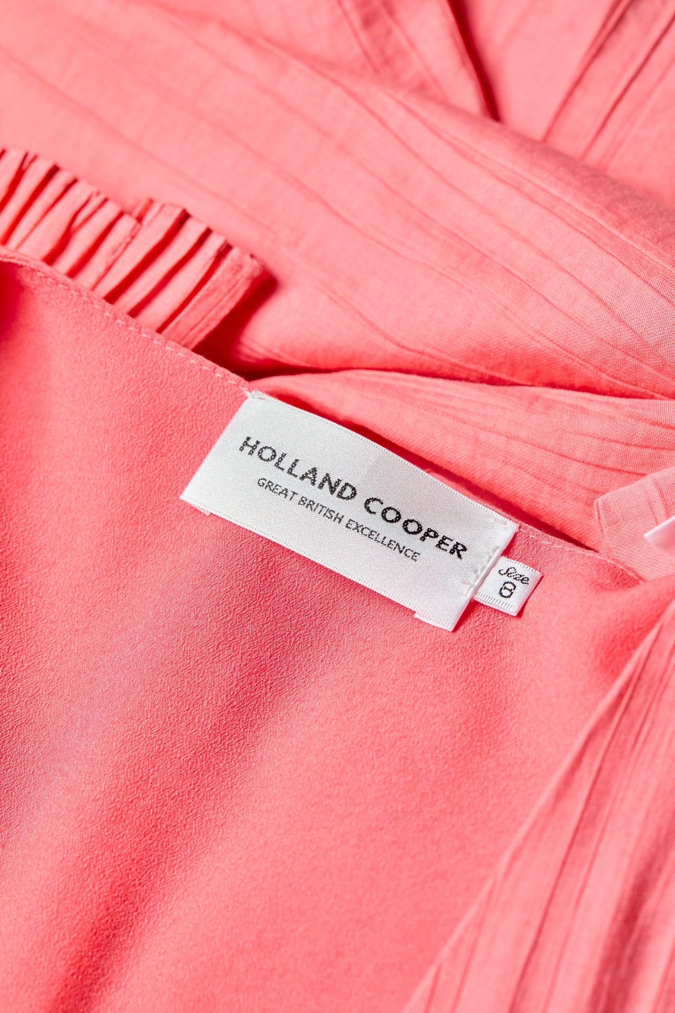 Phoebe V-Neck Mini Dress (Coral)