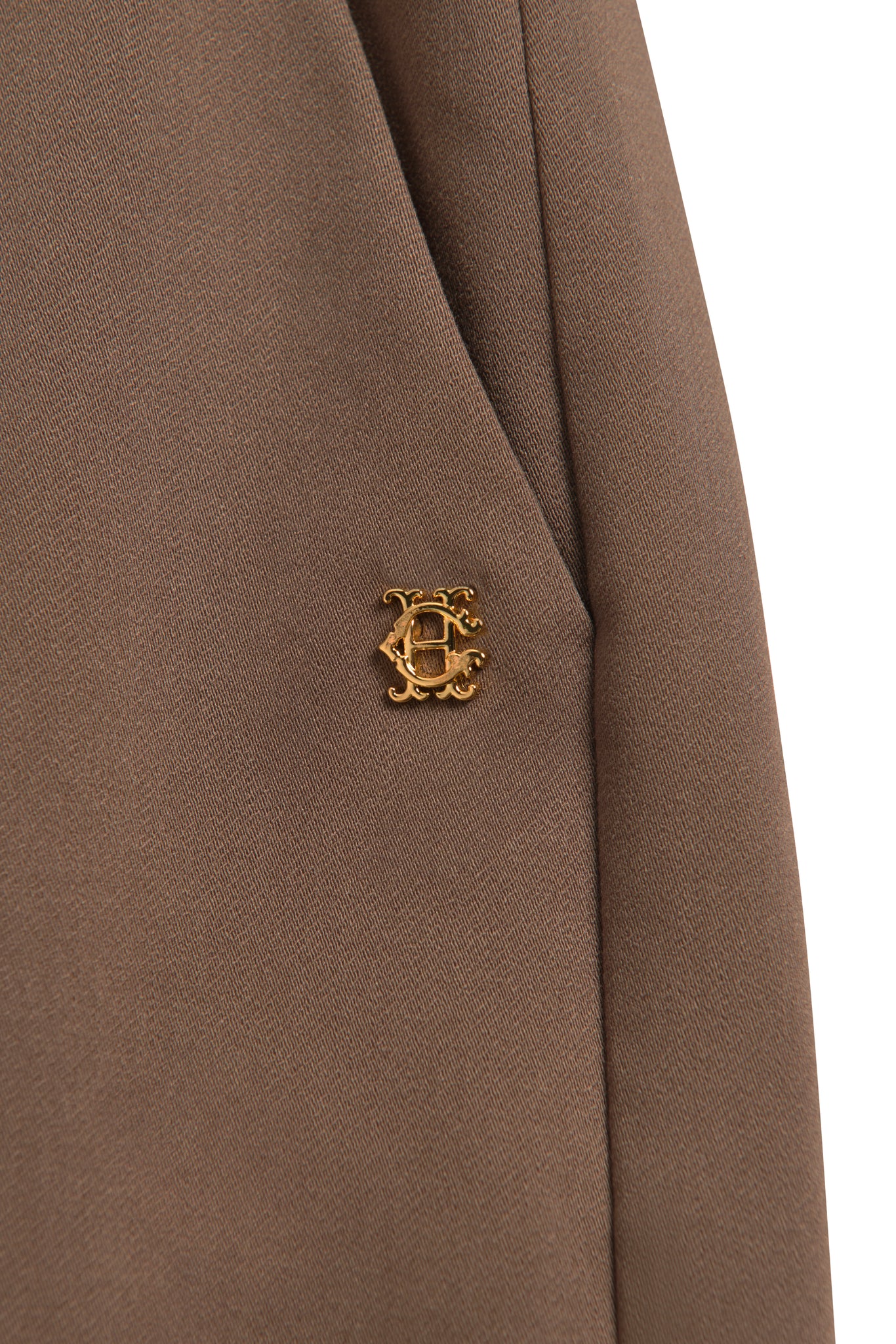 Pleated Wide Leg Trouser (Mocha)