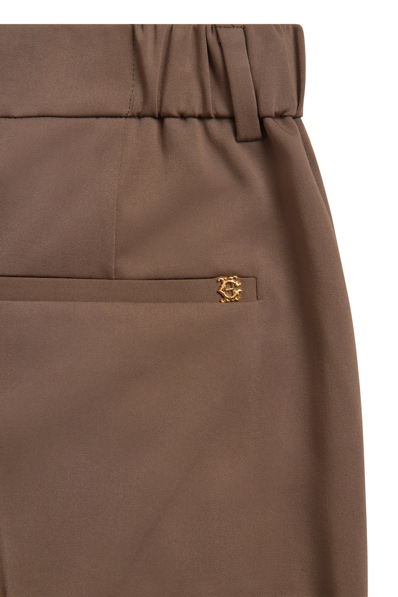 Pleated Wide Leg Trouser (Mocha)