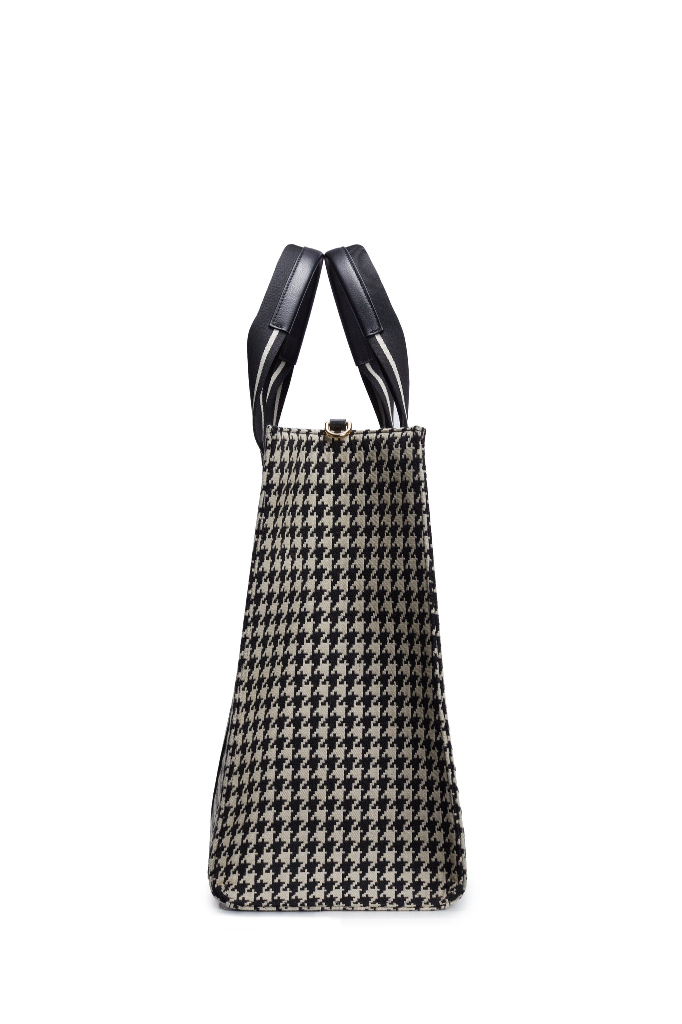 Pimlico Large Tote (Ecru Houndstooth)