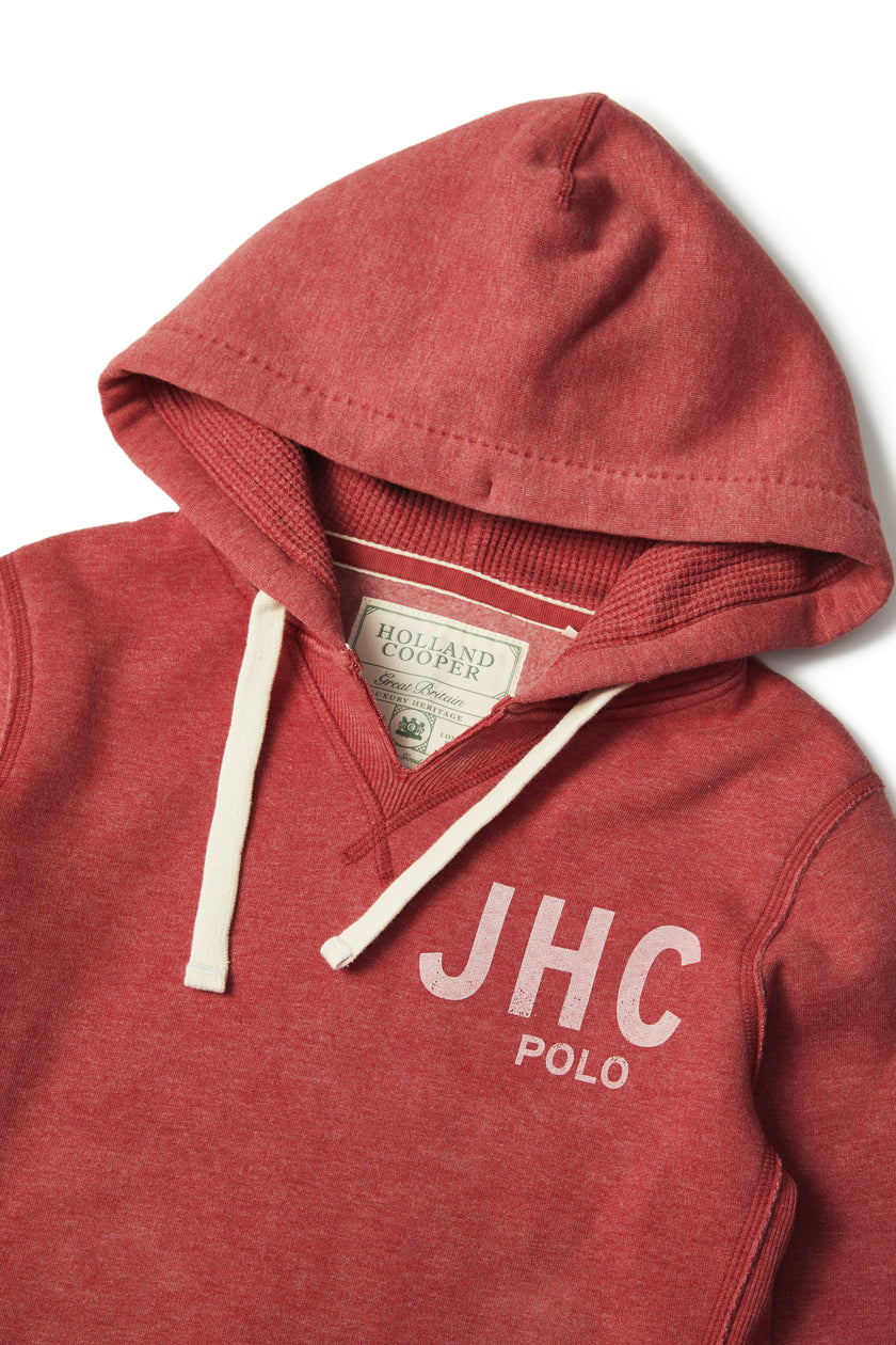 Polo Hoodie (Varsity Red)