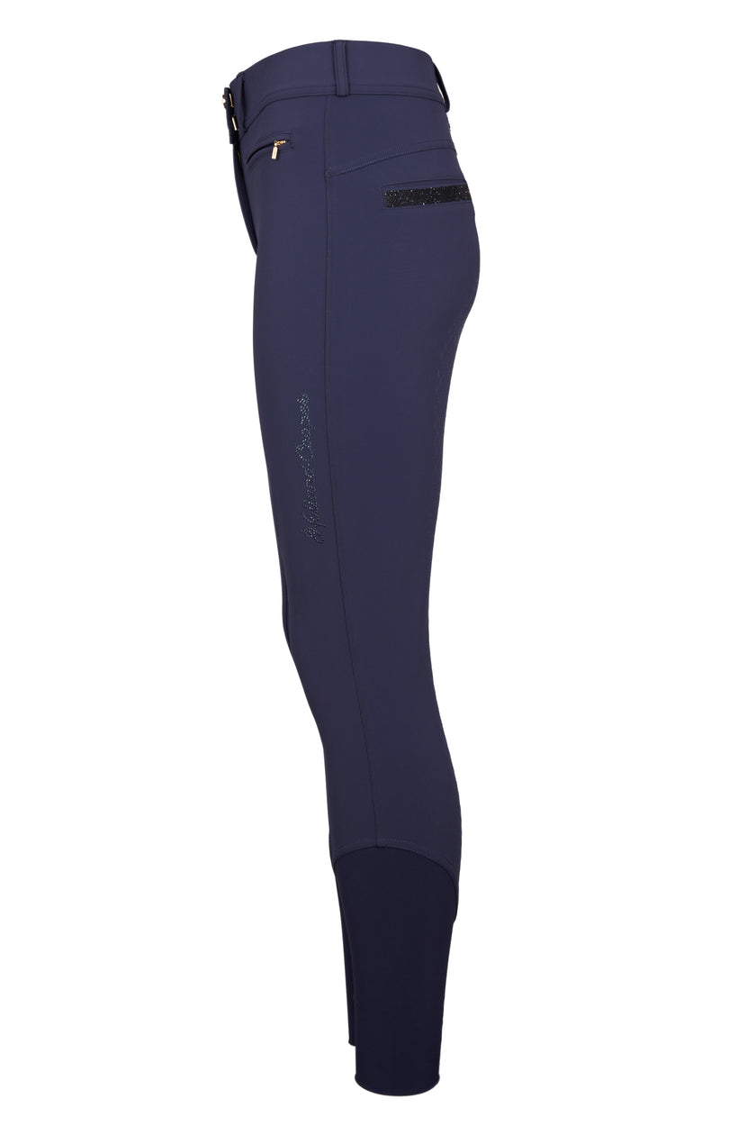 Premium Mid Rise Breeches (Yale Blue)