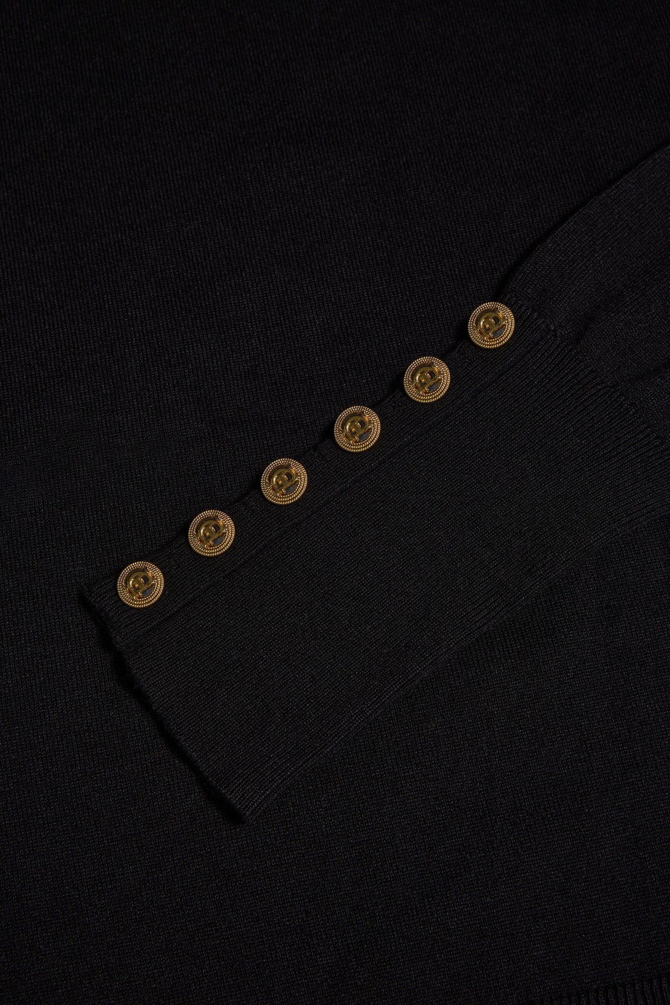 Queensbury Crew Neck Knit (Black)