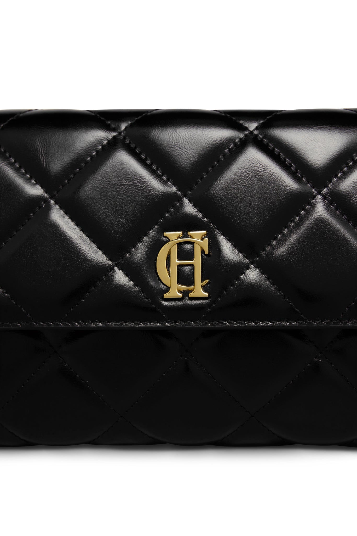 Quilted Crossbody Bag (Black)