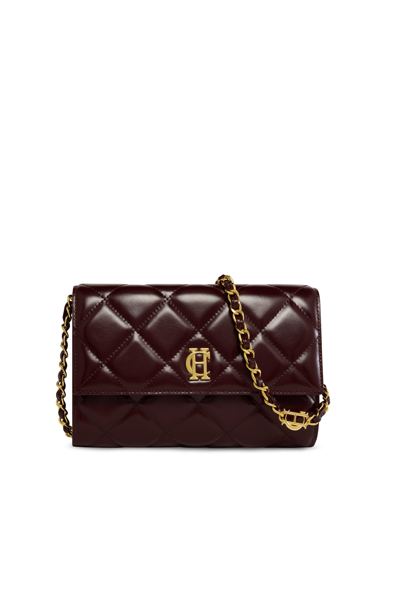 Quilted Crossbody Bag (Oxblood)