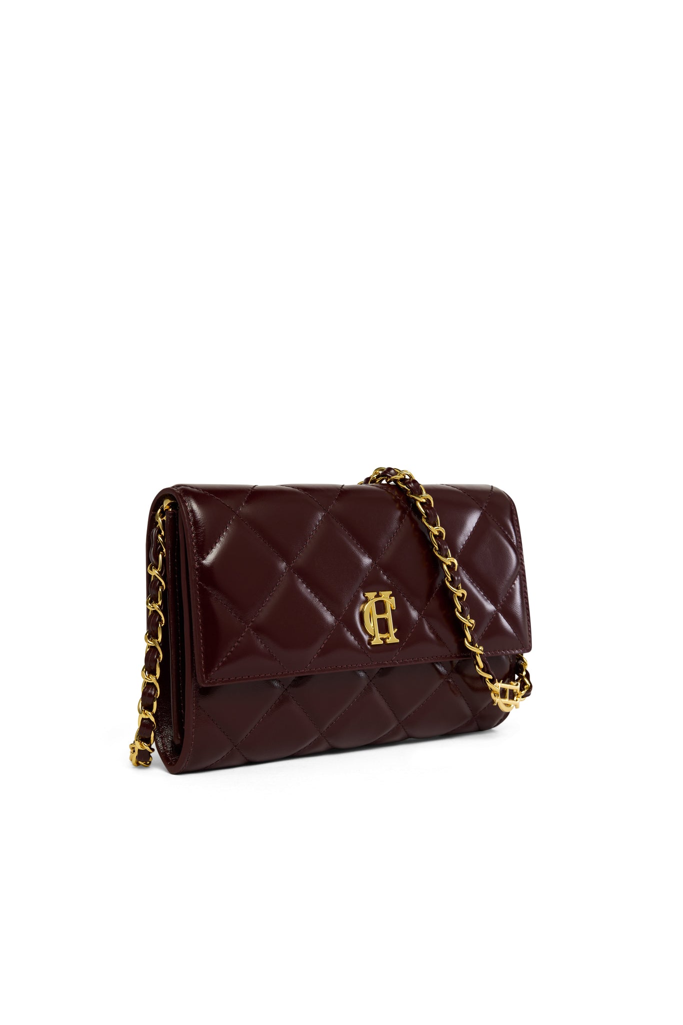 Quilted Crossbody Bag (Oxblood)