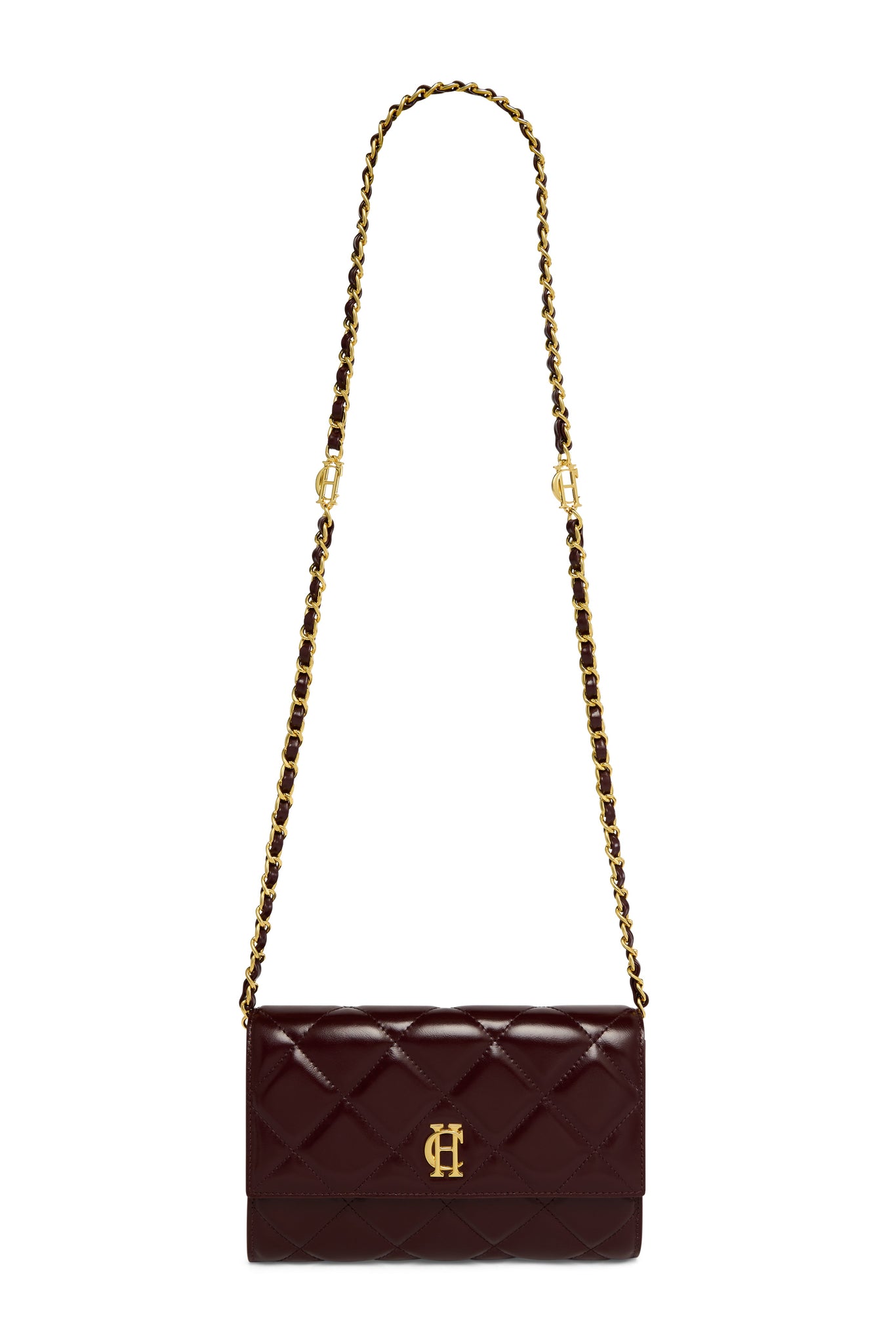 Quilted Crossbody Bag (Oxblood)