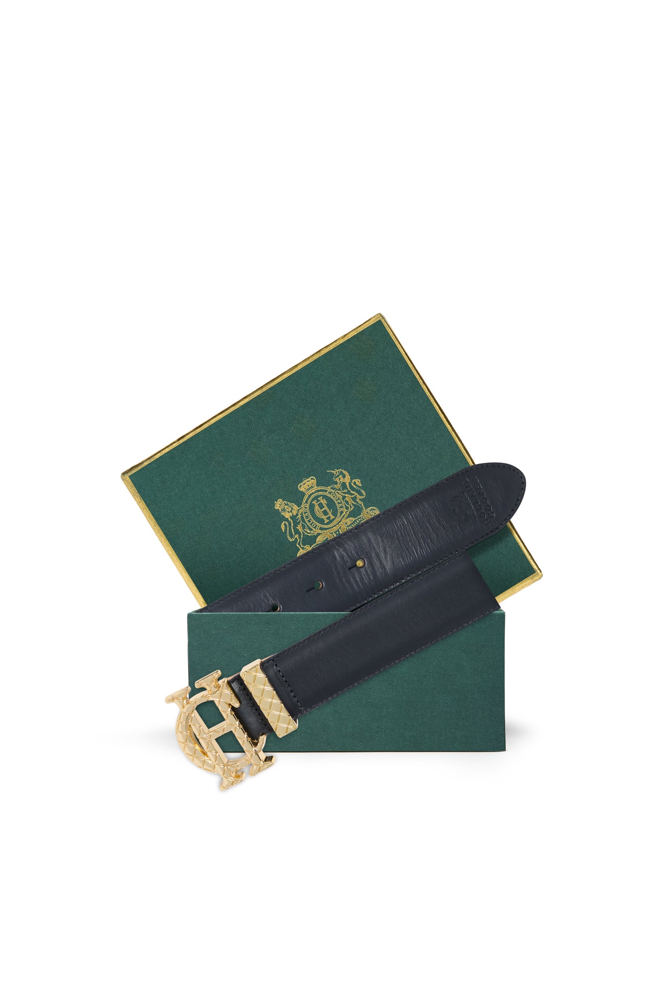 Quilted Classic Belt (Black Leather)
