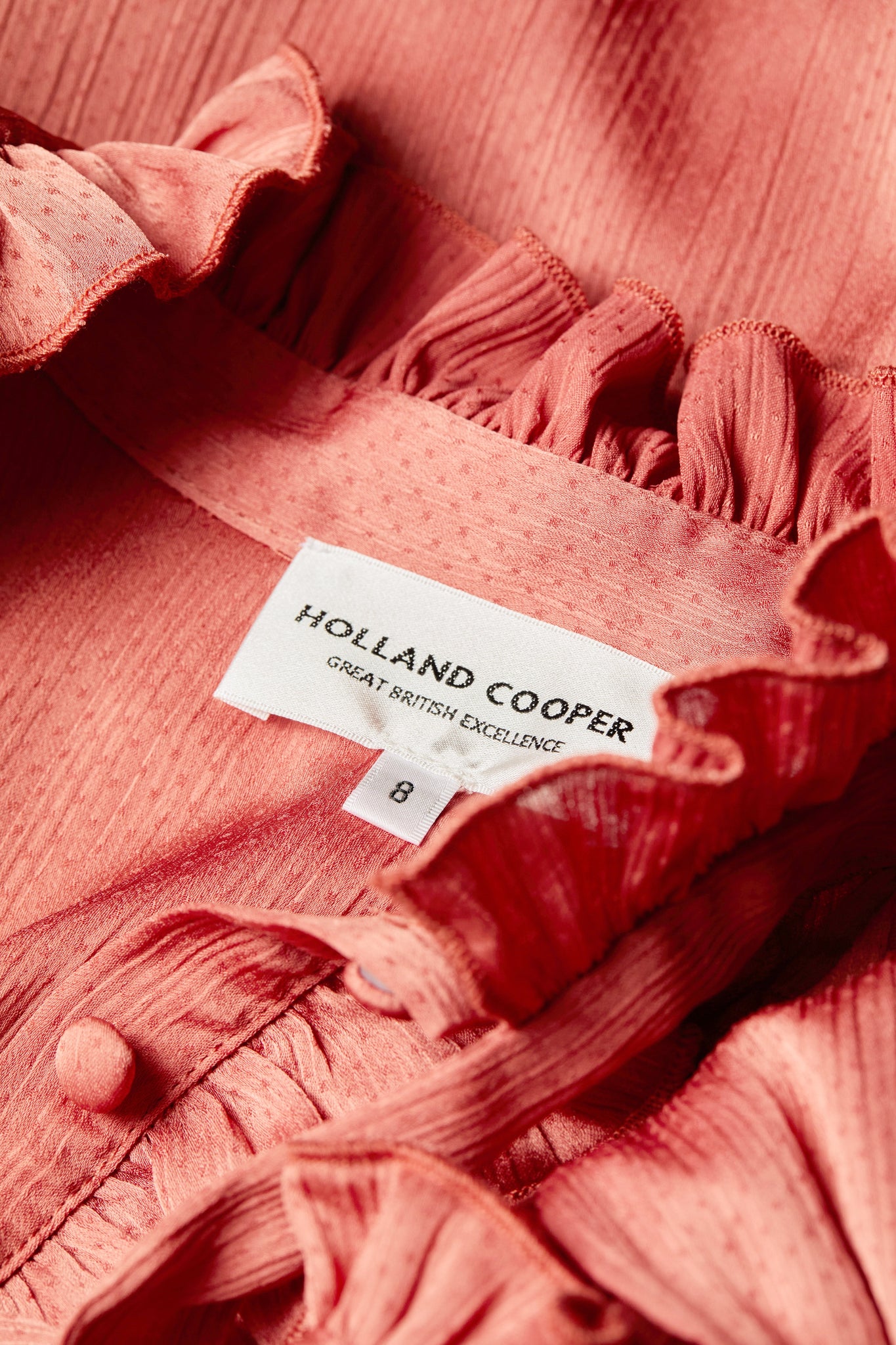 Rebecca Ruffle Blouse (Cinder Rose)