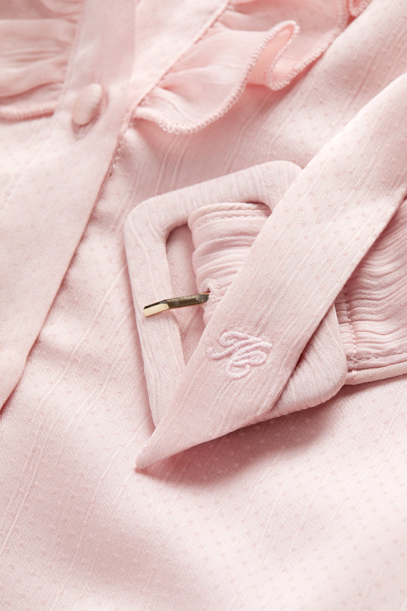 Rebecca Ruffle Dress (Blush)