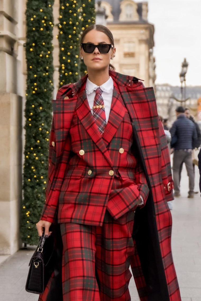 Belgravia Blazer (Red Tartan)