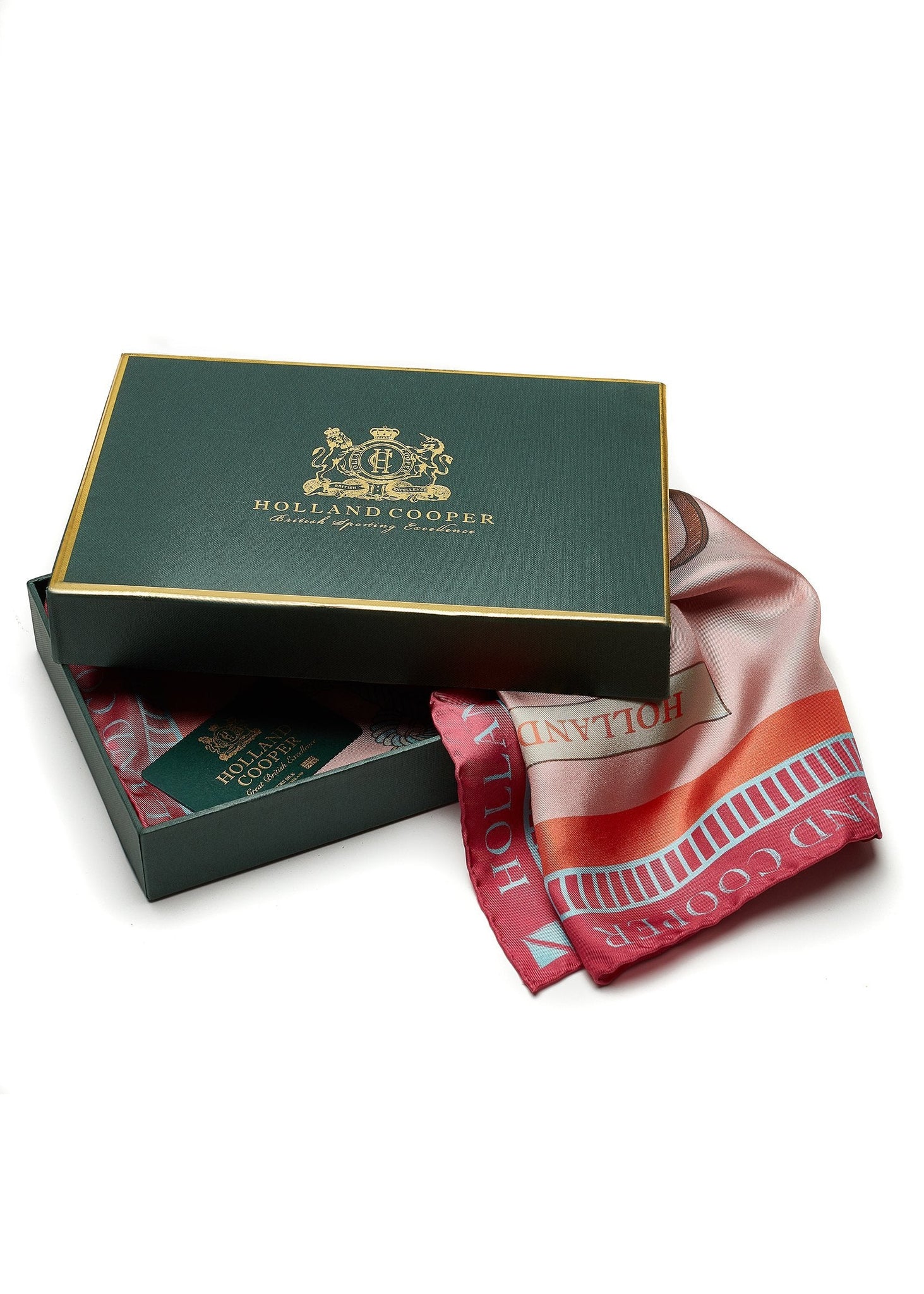 Regal Horse Silk Scarf (Coral)