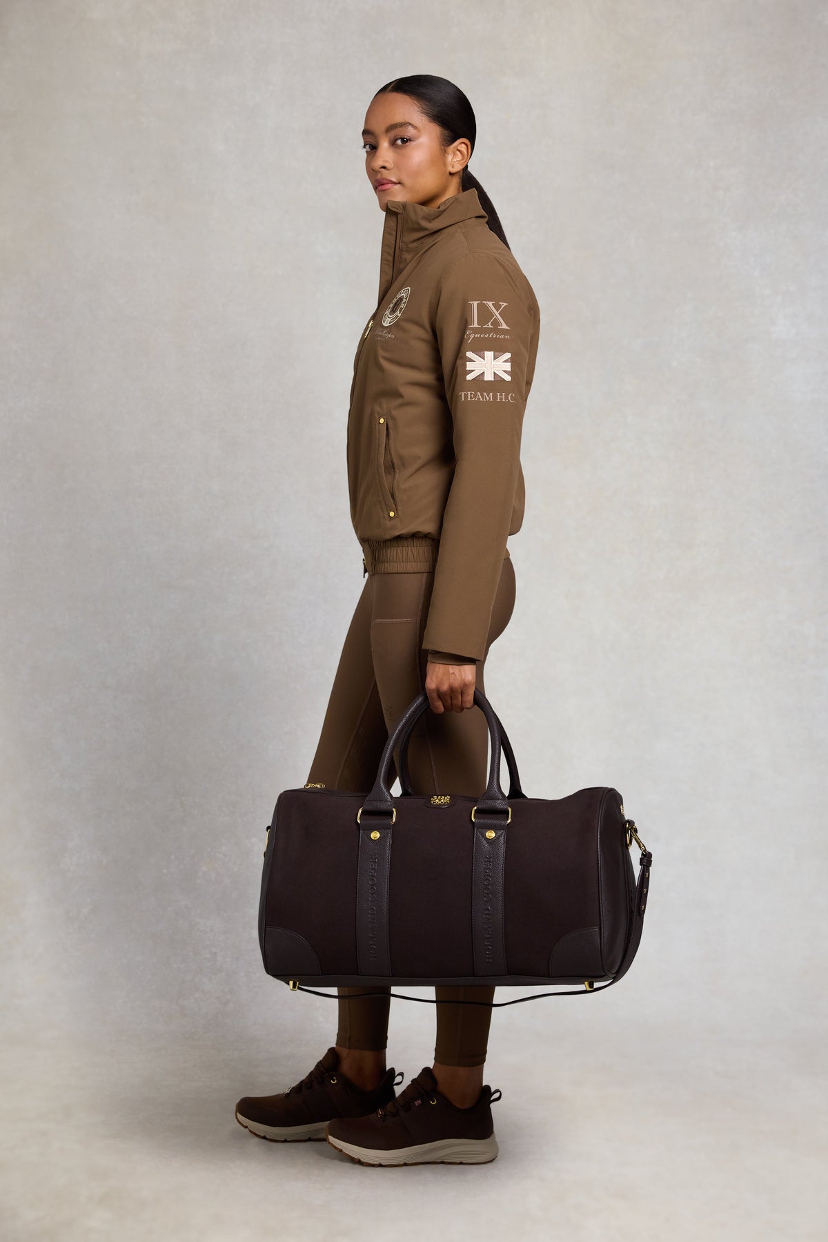 Regency Holdall (Dark Chocolate Suede)