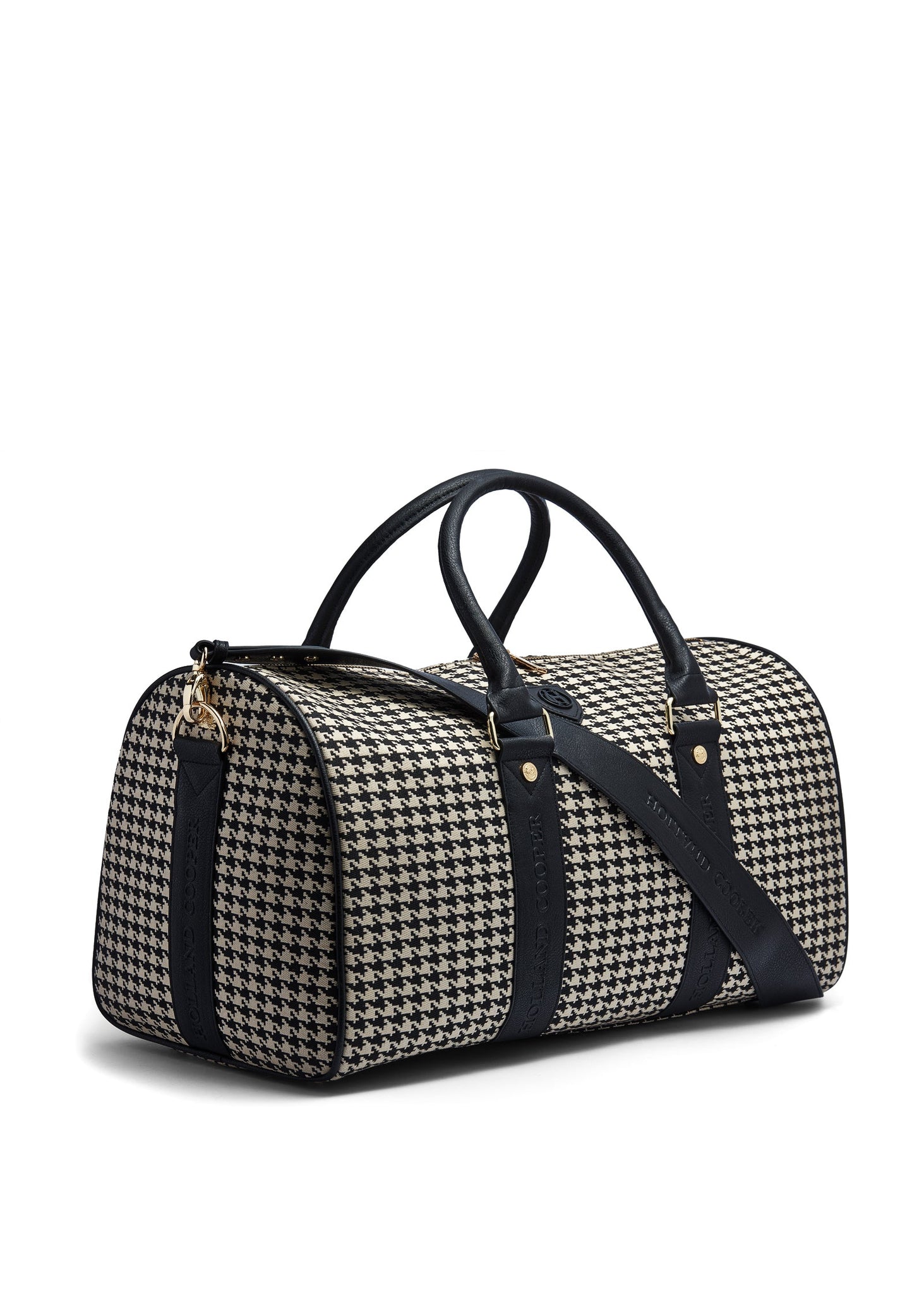 Regency Holdall (Ecru Houndstooth)