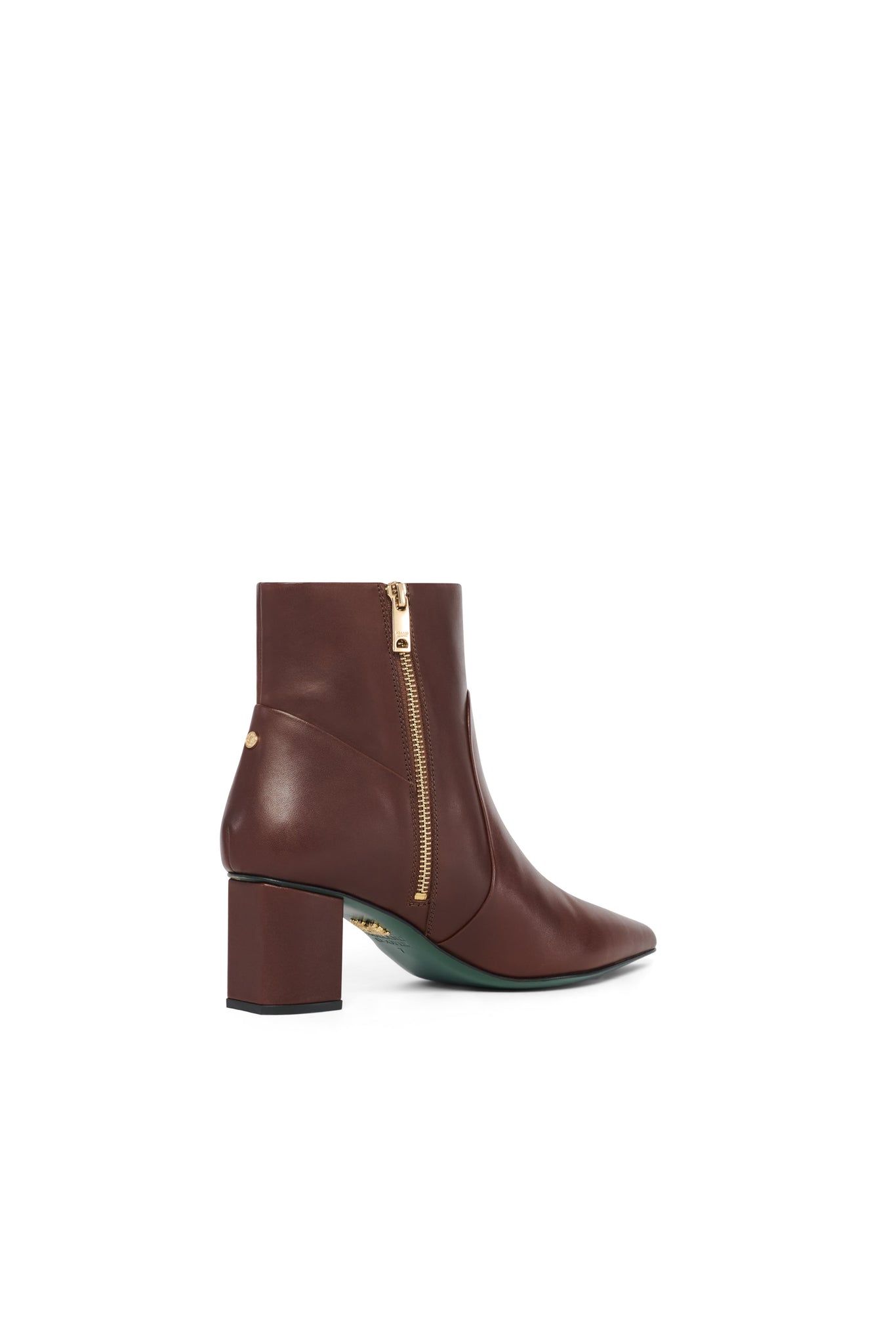 Regency Mid Heel Ankle Boot (Rich Chocolate)