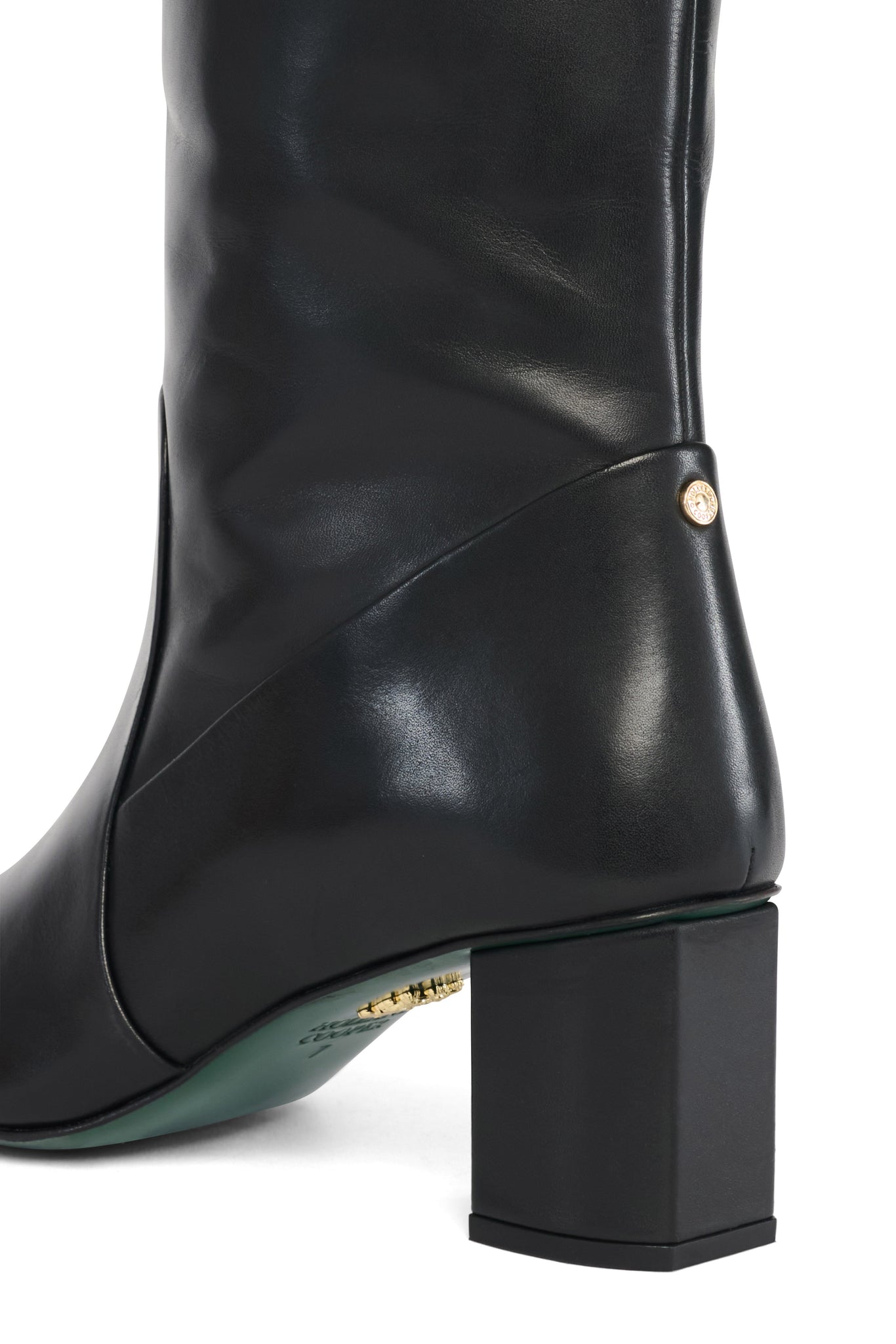 Regency Mid Heel Knee Boot (Black)