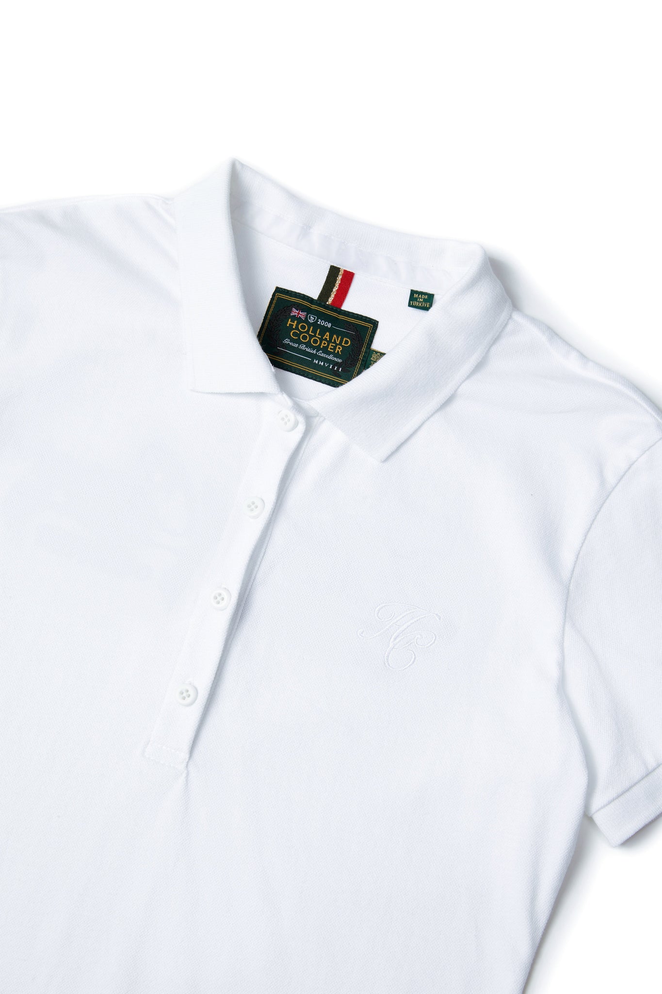 Relaxed Fit Polo Shirt (White)