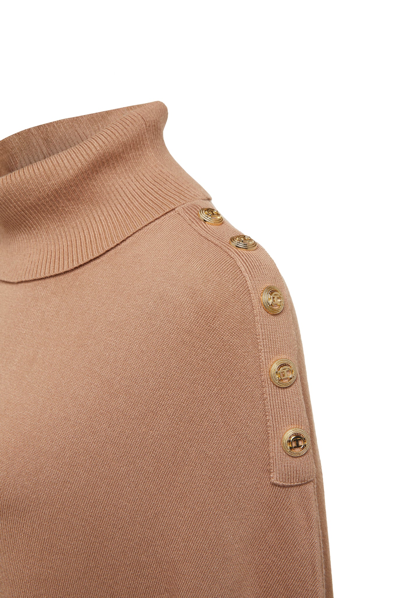 Roll Neck Cape (Camel)