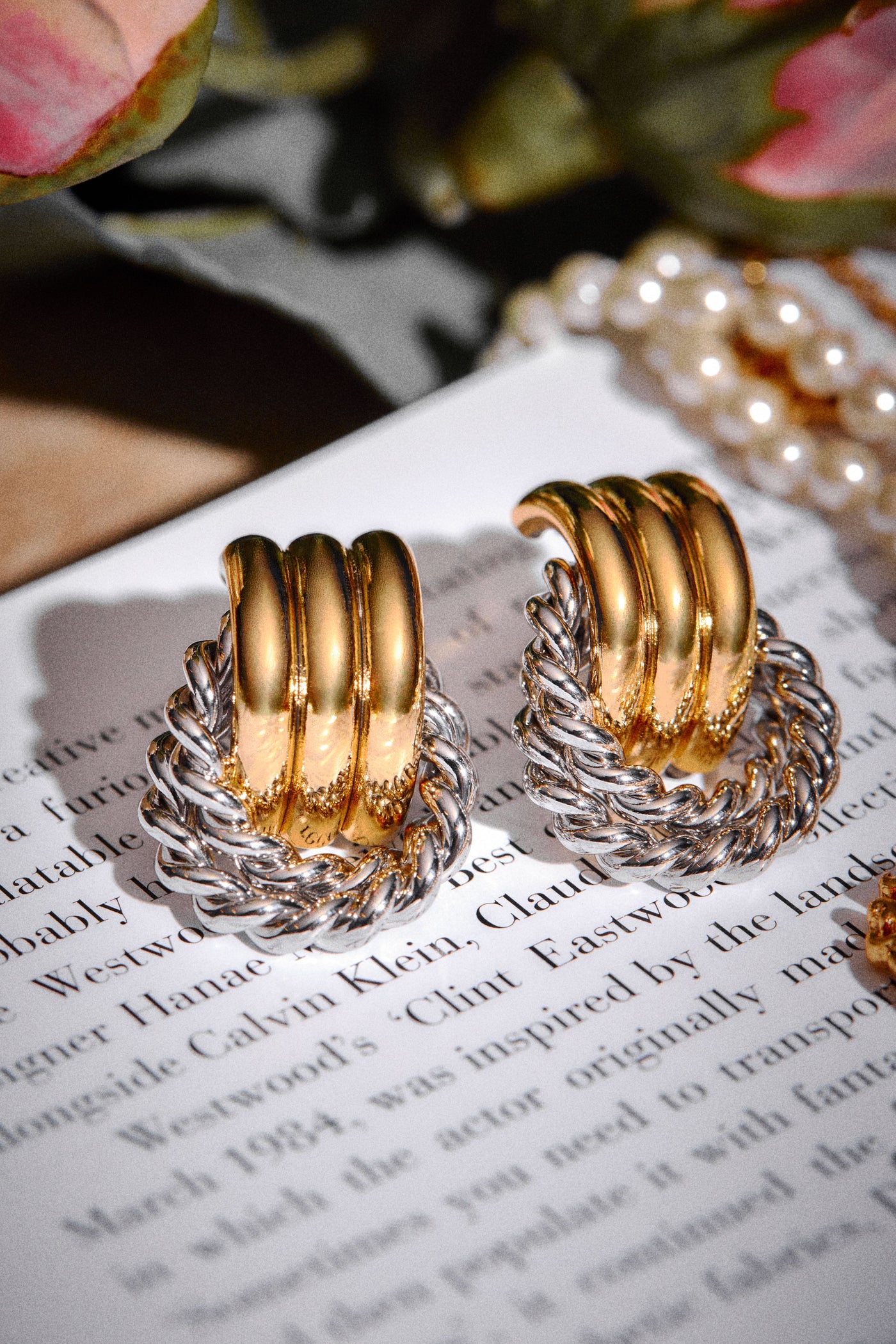 Braided Hoop Earring (Gold Silver)