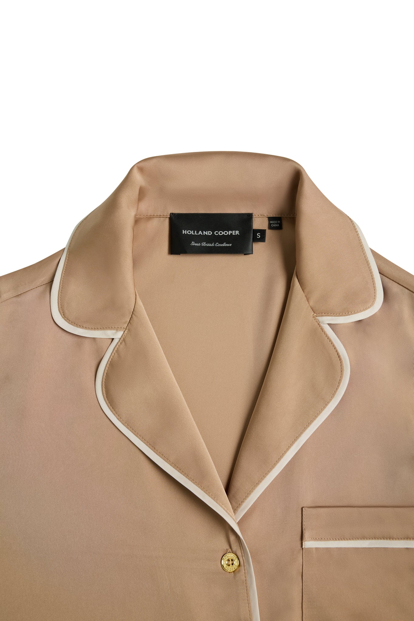 Satin Pyjama Set (Champagne)