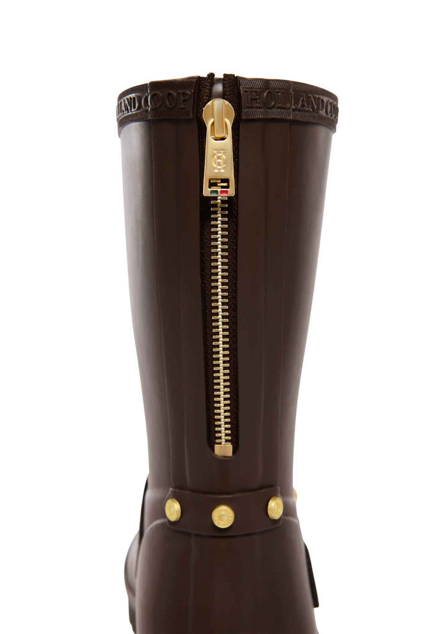 Sherpa Lined Chelsea Wellington (Chocolate Matte Gold)