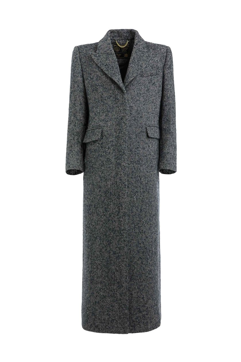 The Kelly Overcoat (Ebony Herringbone)