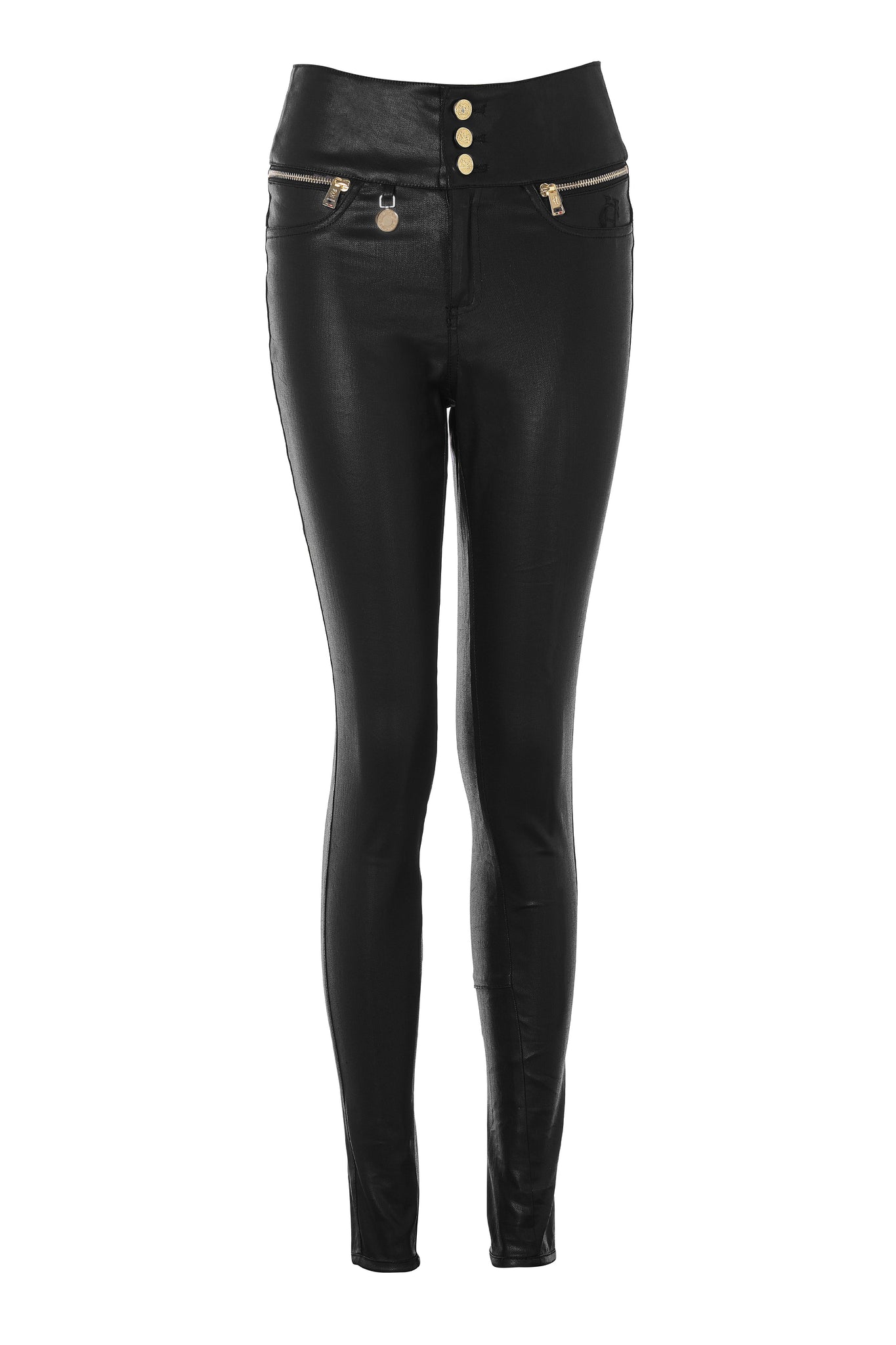 Leather Look Trouser (Black)