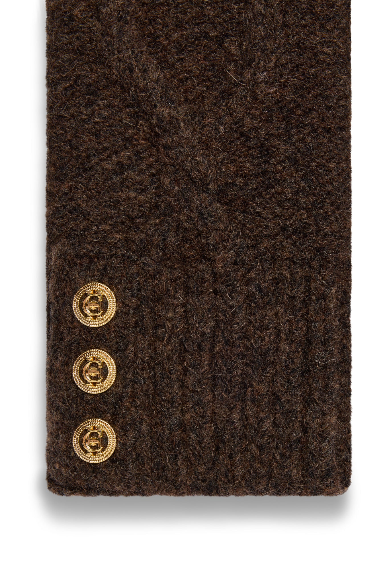 Sloane Fingerless Gloves (Chocolate)