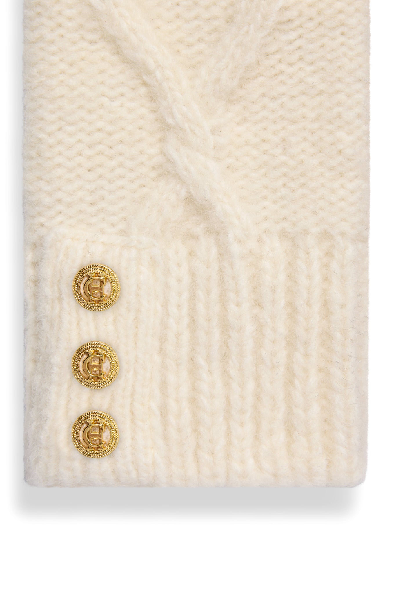 Sloane Fingerless Gloves (Cream)