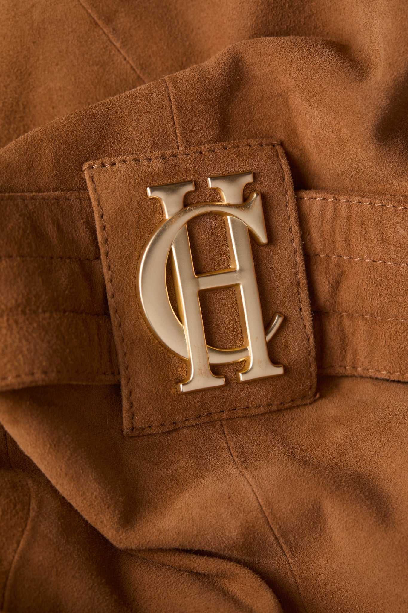 Full Length Sloane Suede Trench Coat (Tan)