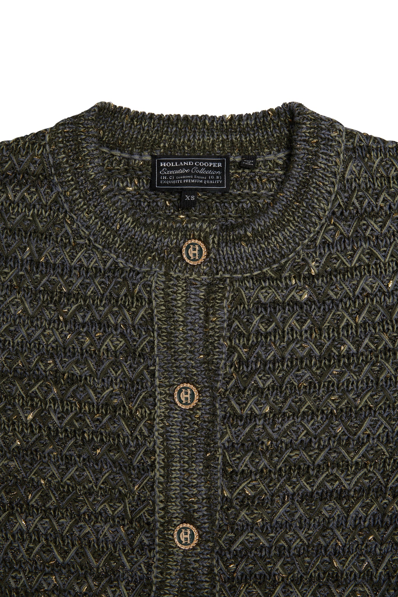 Sofia Knitted Jacket (Green)