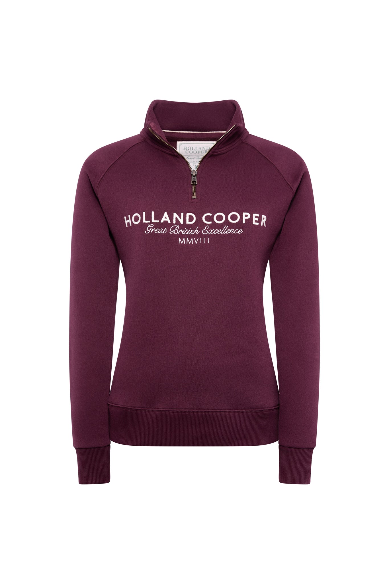 Sporting Goods Zip Henley (Mulberry)
