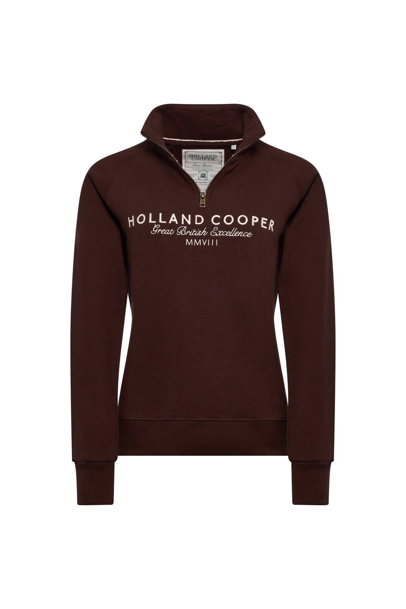 Sporting Goods Zip Henley (Walnut)